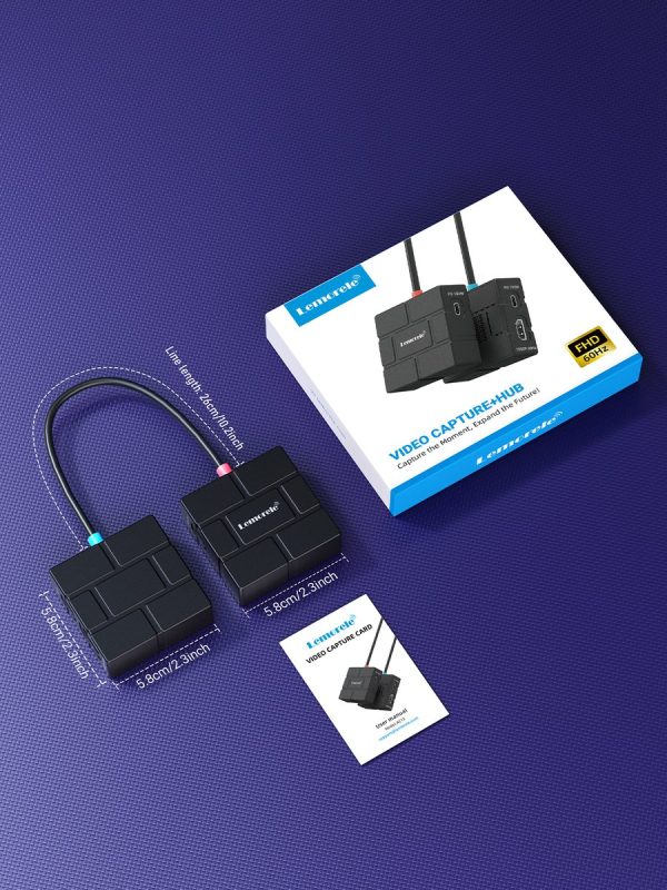 Capturadora de Video 1080p con Hub USB-C Lemorele AC12 6