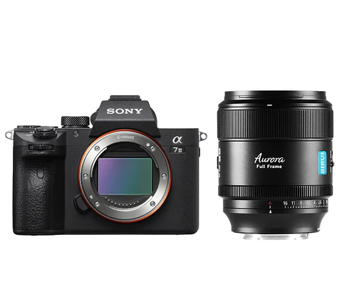 Cámara Sony A7 III Body + Lente Sirui Aurora Series 85 mm f/1.4 Full frame (Sony E)