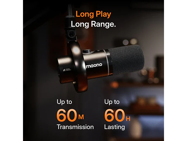 Micrófono Maono PD200W para Podcasting Híbrido