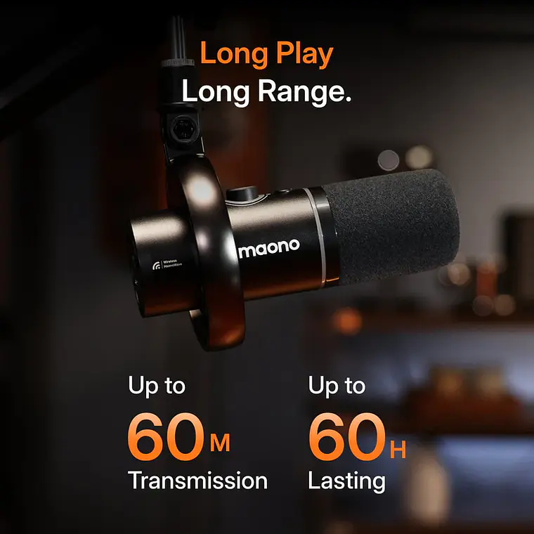 Micrófono Maono PD200W para Podcasting Híbrido 2