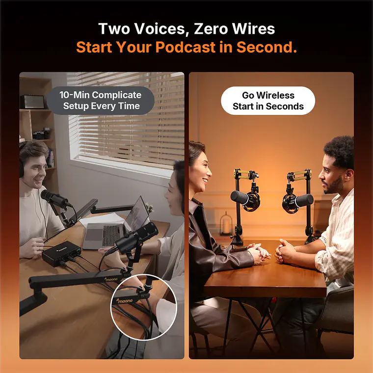 Micrófono Maono PD200W para Podcasting Híbrido 8
