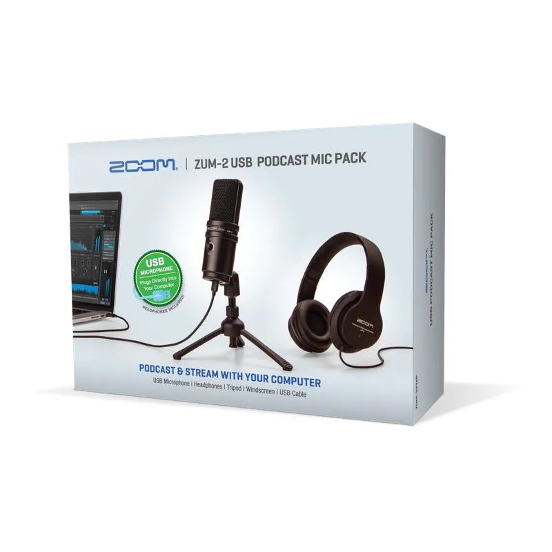 Pack de Podcast con Audífonos y Micrófono USB Zoom ZUM-2PMP 8