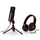 Pack de Podcast con Audífonos y Micrófono USB Zoom ZUM-2PMP 1
