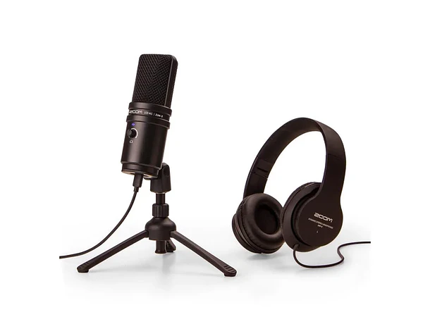 Pack de Podcast con Audífonos y Micrófono USB Zoom ZUM-2PMP
