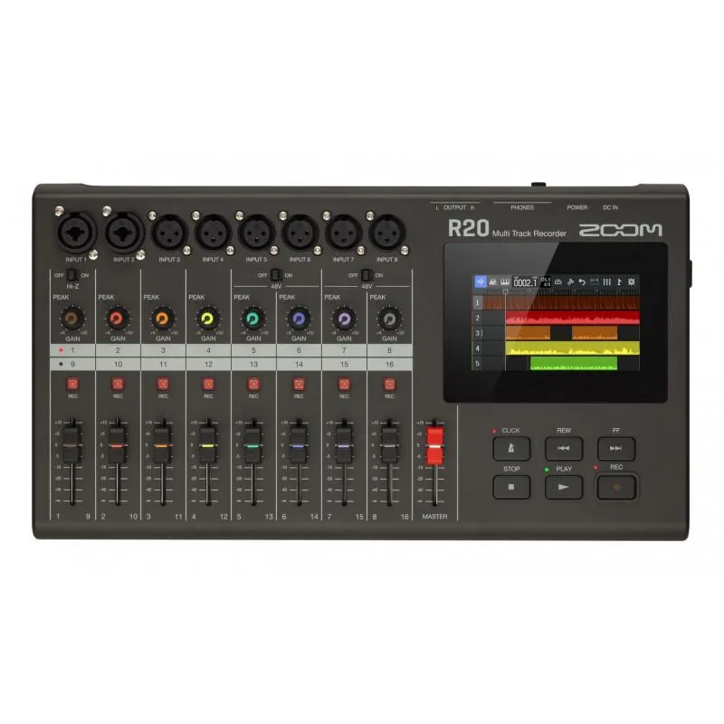 Grabadora Multipistas con Pantalla Táctil Zoom R20 1