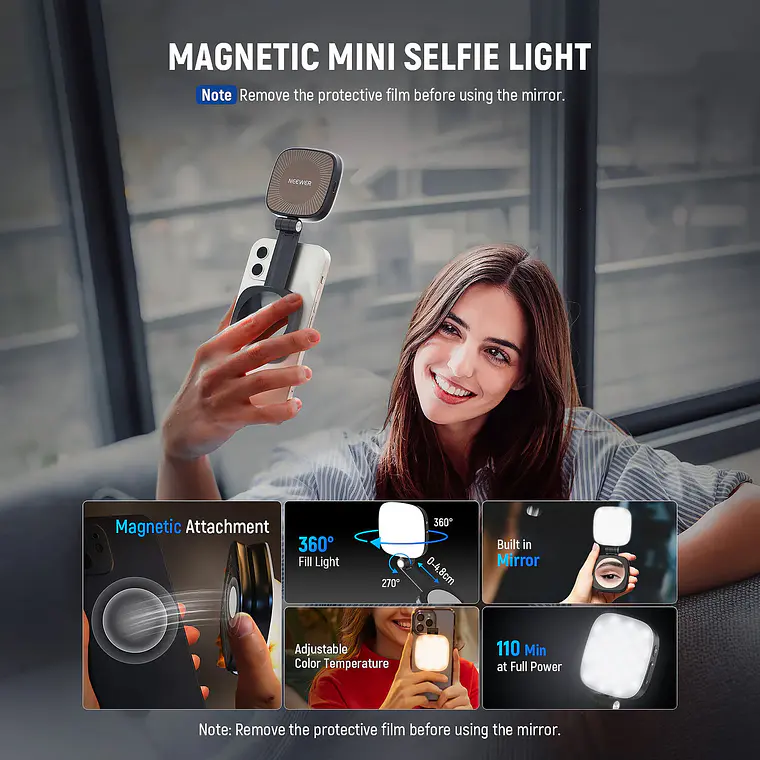 KreaKit Mamá Credora Contenido Makeup Sony ZV-1F + Neewer RH12B + Neewer Basics NL48B 9