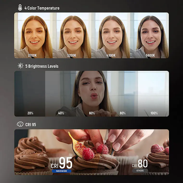 KreaKit Mamá Credora Contenido Makeup Sony ZV-1F + Neewer RH12B + Neewer Basics NL48B 11