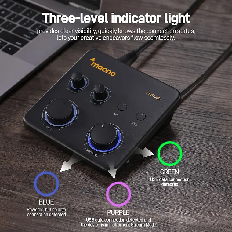 KreaKit Mamá creadora contenido Podcast Micrófono Maono PD400X XLR USB + Interface Maono PS22 Lite 11