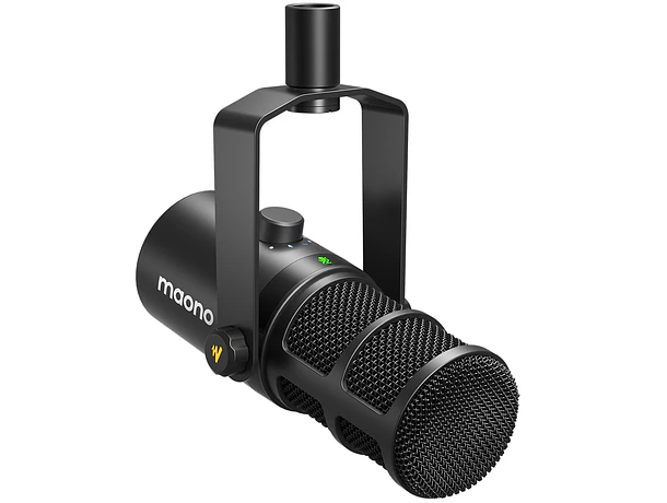 KreaKit Mamá creadora contenido Podcast Micrófono Maono PD400X XLR USB + Interface Maono PS22 Lite