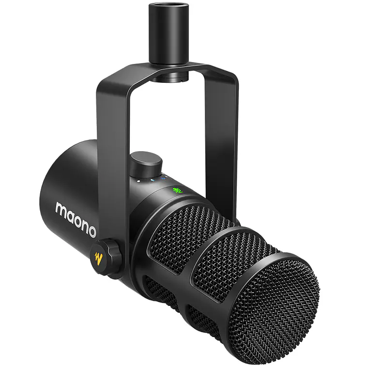 KreaKit Mamá creadora contenido Podcast Micrófono Maono PD400X XLR USB + Interface Maono PS22 Lite 2