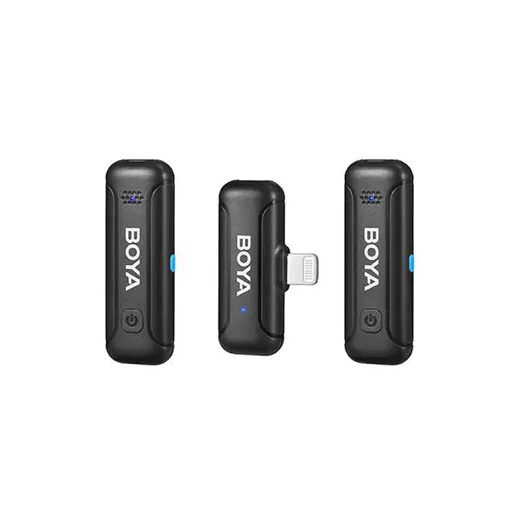 Mini Micrófono Inalámbrico 2.4 GHz con Conector Lightning Boya BY-WM3T-D2 3
