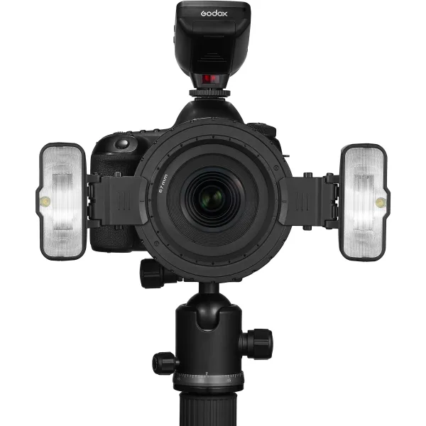 Kit de Flash Macro Doble con Accesorios Godox MF12-K2 3
