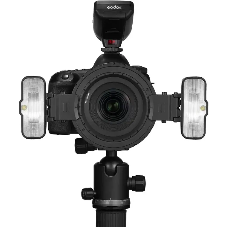 Kit de Flash Macro Doble con Accesorios Godox MF12-K2 3