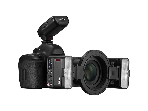 Kit de Flash Macro Doble con Accesorios Godox MF12-K2