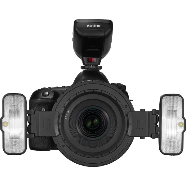 Kit de Flash Macro Doble con Accesorios Godox MF12-K2 5