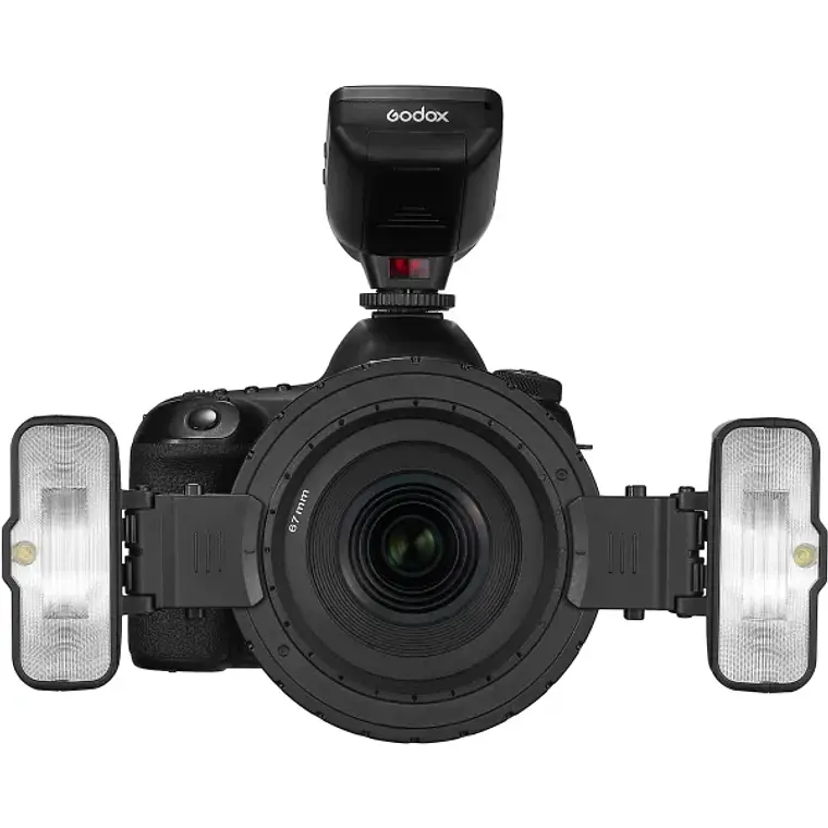 Kit de Flash Macro Doble con Accesorios Godox MF12-K2 5