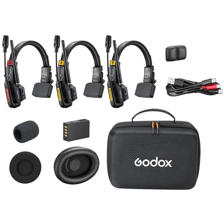 Sistema de Intercomunicación Inalámbrico para 3 Personas Godox SkyTalk Air 3S 1