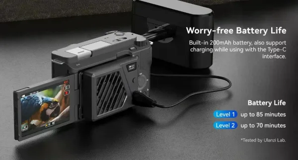 Ventilador para Cámaras Compatible con Sony, Canon, Fujifilm y Nikon Ulanzi CA25 C072GBB2 6