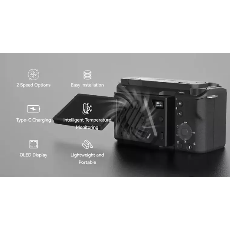 Ventilador para Cámaras Compatible con Sony, Canon, Fujifilm y Nikon Ulanzi CA25 C072GBB2 8