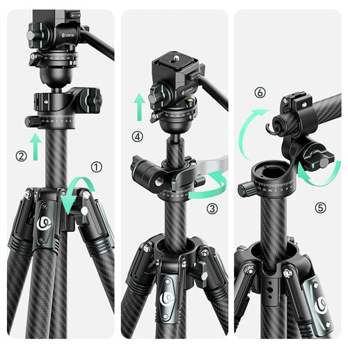 Trípode de Video Overhead para Viajes Ulanzi JJ06 UL-T081 13