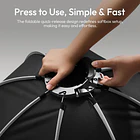 Softbox de Armado Ultra Rápido 80 cm con Montura Bowens Ulanzi FOLD QS80 6