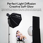 Softbox de Armado Ultra Rápido 80 cm con Montura Bowens Ulanzi FOLD QS80 8