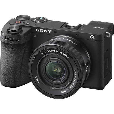 Cámara Sony A6700 con lente de 16-50mm f/3.5-5.6 II
