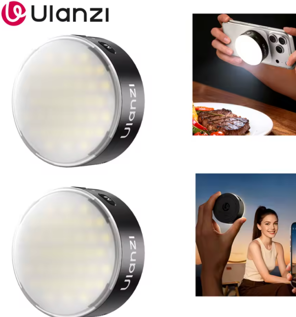 Mini Flash y Luz Continua para Teléfonos Negro Ulanzi MFL01 3