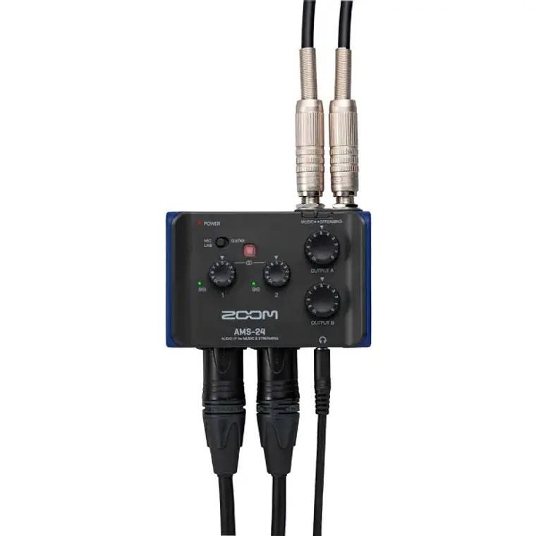 Interfaz de Audio USB 2x4 para Streaming y Músicos Zoom AMS-24 3
