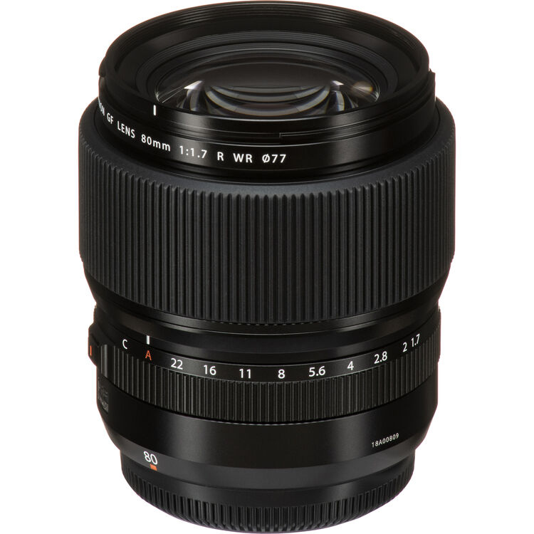 Lente FUJIFILM GF 80mm f/1.7 R WR 6