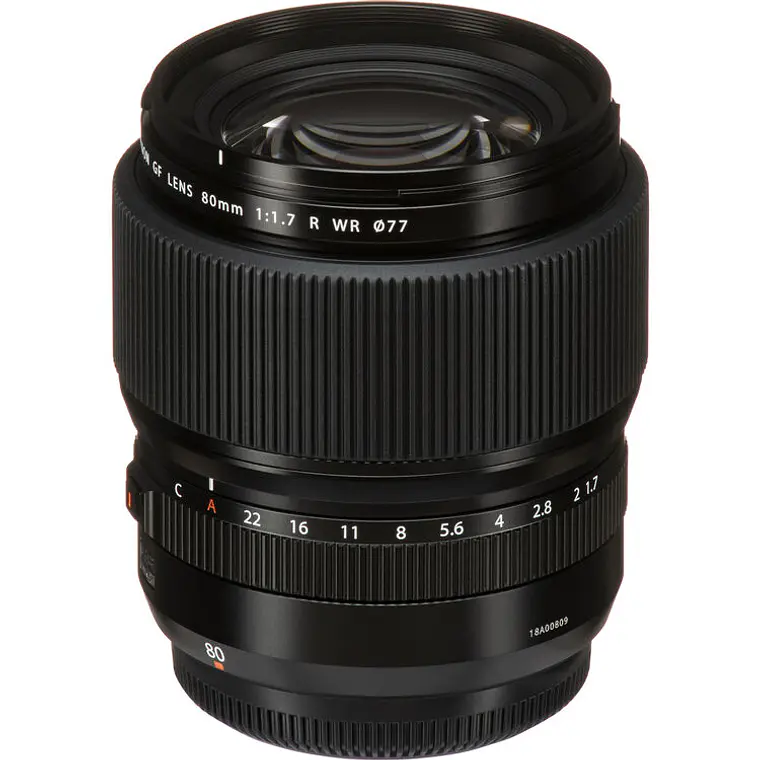 Lente FUJIFILM GF 80mm f/1.7 R WR 6