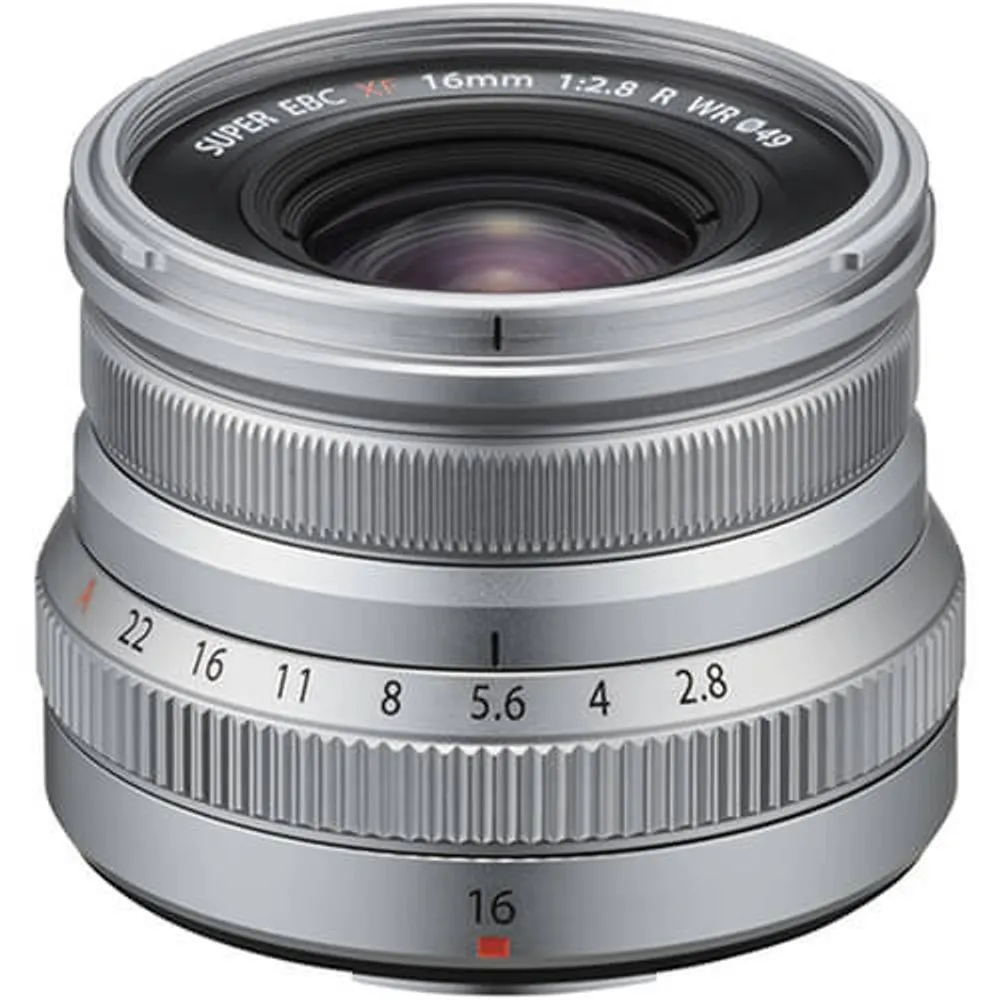 Lente FUJIFILM XF 16 mm F2.8 R WR - Plateado 3