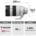 Lente Sony FE 50-150mm f/2 GM para Montura E 11