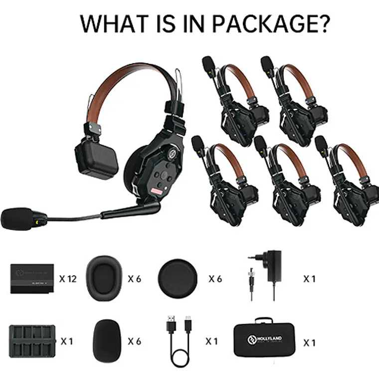 Intercomunicadores Hollyland Solidcom C1 Pro-6S Full-Duplex (IMPORTADO) 15