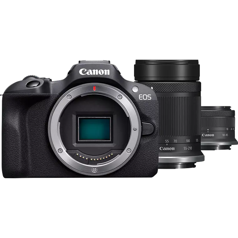 Cámara Canon EOS R100 con Lentes RF-S 18-45mm y 55-210mm (IMPORTADO) 1