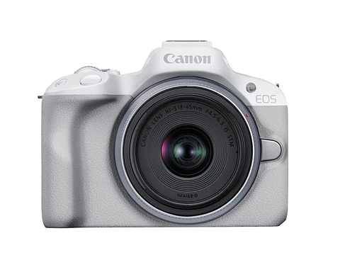 Cámara Canon EOS R50 con Lente RF-S 18-45mm IS STM - Blanca (IMPORTADO)