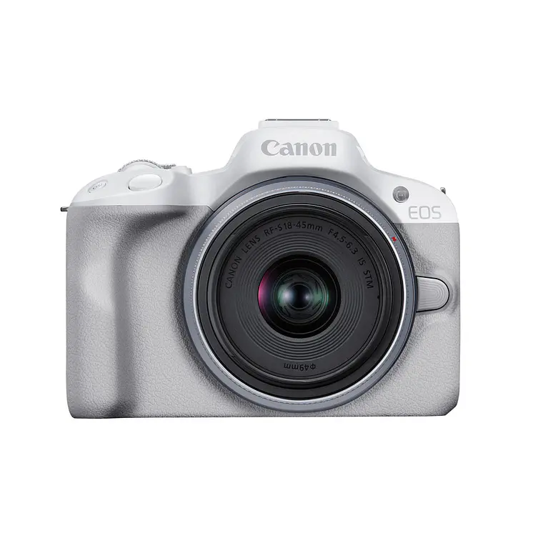 Cámara Canon EOS R50 con Lente RF-S 18-45mm IS STM - Blanca (IMPORTADO) 1