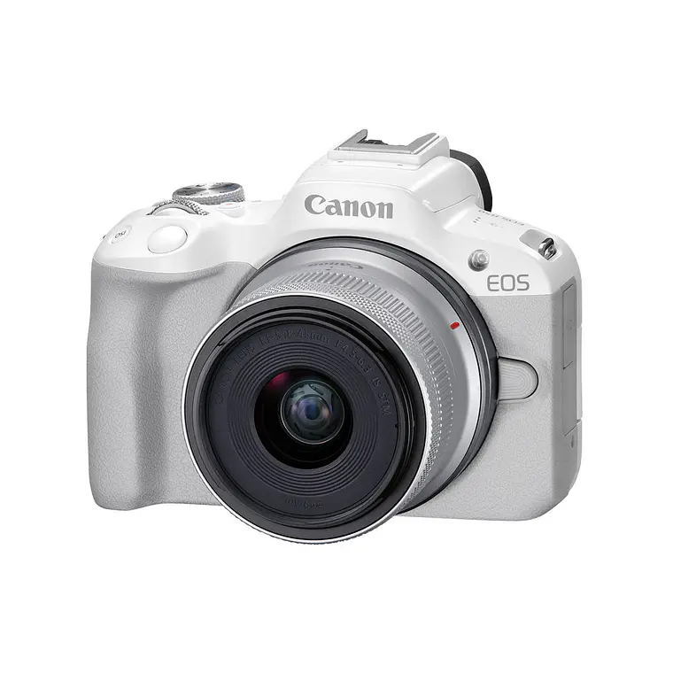 Cámara Canon EOS R50 con Lente RF-S 18-45mm IS STM - Blanca (IMPORTADO) 3
