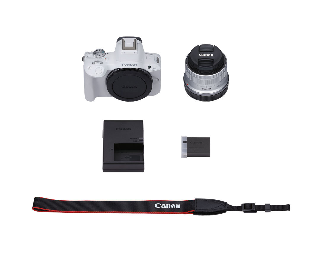 Cámara Canon EOS R50 con Lente RF-S 18-45mm IS STM - Blanca (IMPORTADO) 7