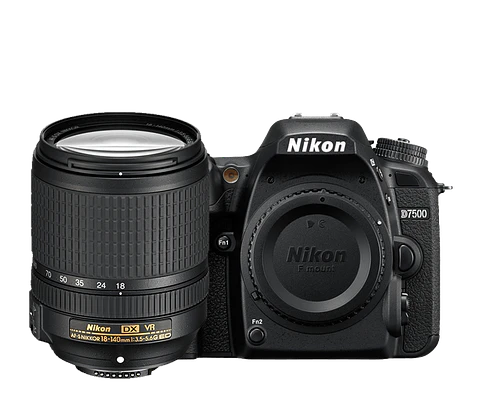 Kit Cámara Nikon D7500 con Lente 18-140 f/3.5-5.6G ED VR (IMPORTADO)