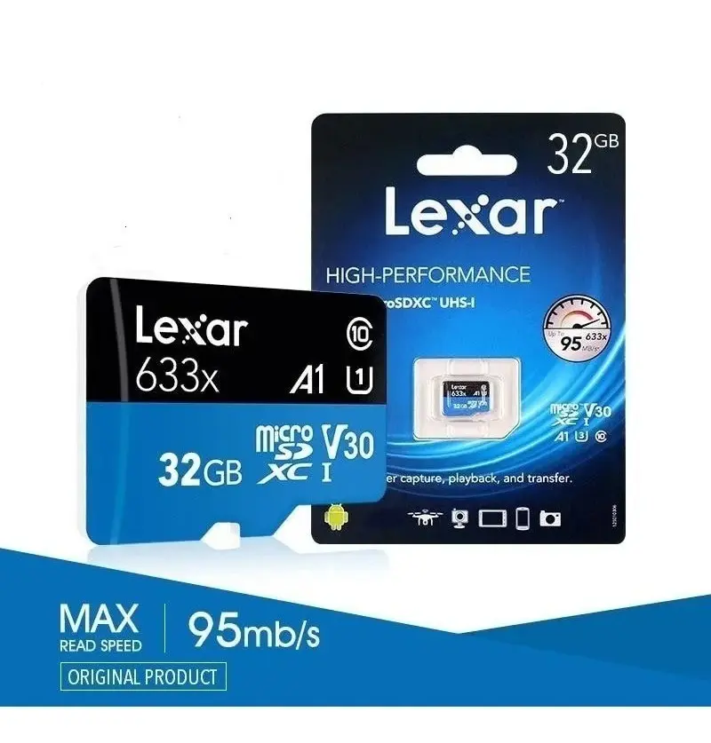 Tarjeta de Memoria microSDHC UHS-I 32 GB Lexar 633x 100 MB/s 4