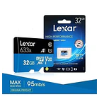 Tarjeta de Memoria microSDHC UHS-I 32 GB Lexar 633x 100 MB/s 4