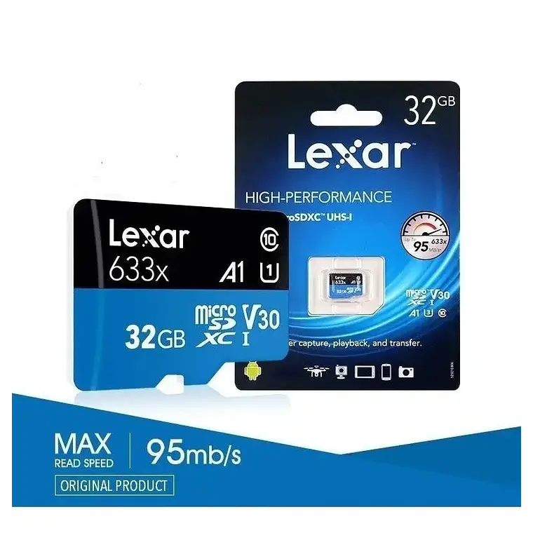Tarjeta de Memoria microSDHC UHS-I 32 GB Lexar 633x 100 MB/s 4