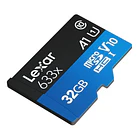 Tarjeta de Memoria microSDHC UHS-I 32 GB Lexar 633x 100 MB/s 1