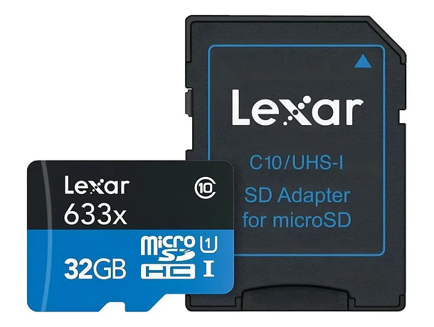 Tarjeta de Memoria microSDHC UHS-I 32 GB Lexar 633x 100 MB/s