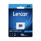Tarjeta de Memoria microSDXC UHS-I V30 64 GB Lexar 633x 100 MB/s 4