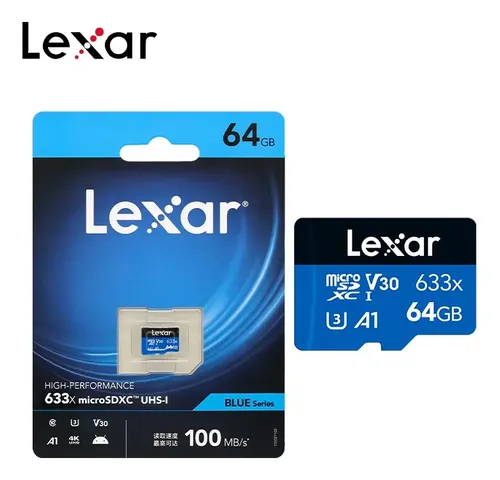 Tarjeta de Memoria microSDXC UHS-I V30 64 GB Lexar 633x 100 MB/s 5