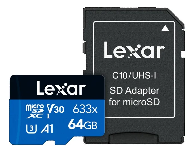 Tarjeta de Memoria microSDXC UHS-I V30 64 GB Lexar 633x 100 MB/s 1