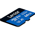 Tarjeta de Memoria microSDXC UHS-I V30 64 GB Lexar 633x 100 MB/s 3