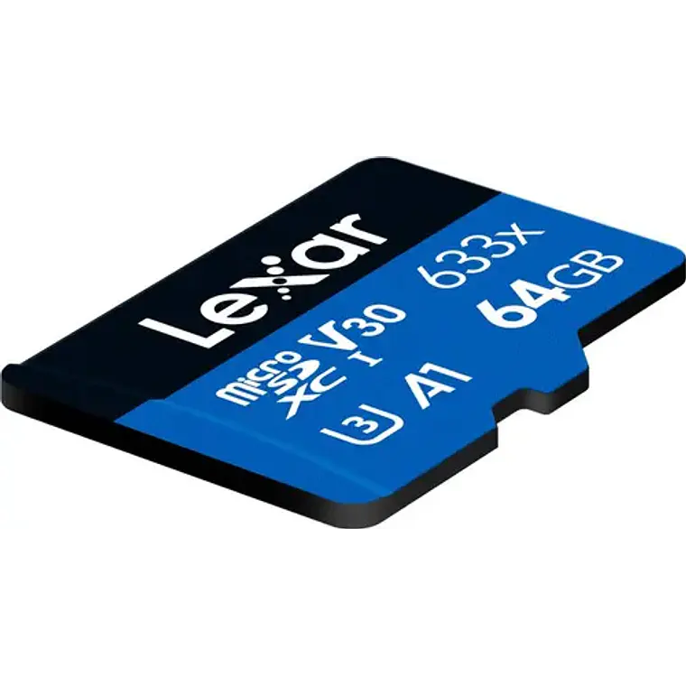 Tarjeta de Memoria microSDXC UHS-I V30 64 GB Lexar 633x 100 MB/s 3